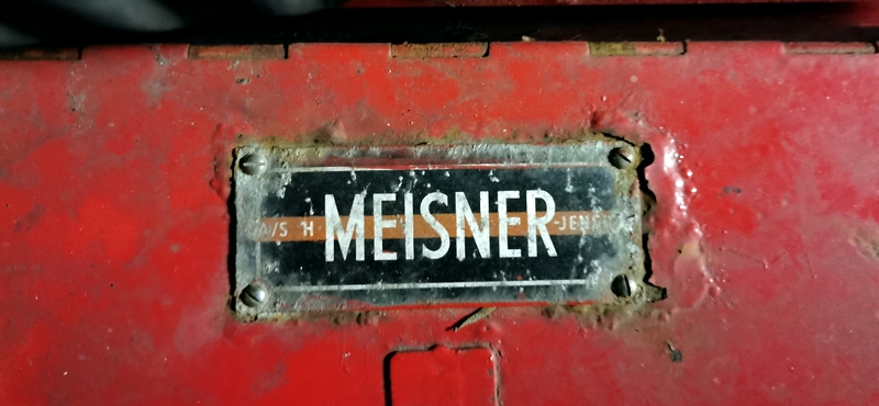 gammel brandsprøjte Meisner trailer